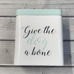 Give the dog a bone Pet Treat Tin- air-tight